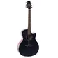 VIOLAO ELETRICO ACUSTICO SEIZI SUPREME RYU CUTAWAY - BLACK TOP