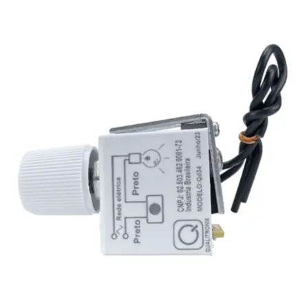 CONTROLE PARA VENTILADOR OU LUMINOSIDADE DA LAMPADA QUALITRONIX QD34 EMBUTIR ( QUA-06 )