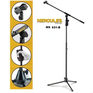 SUPORTE PEDESTAL HERCULES MS631B P/ MICROFONE BOOM GIRAFA TRIPE