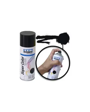 TINTA SPRAY POWER POINT PRETO BRILHANTE 350ML P/USO GERAL ( TIN- 03 )