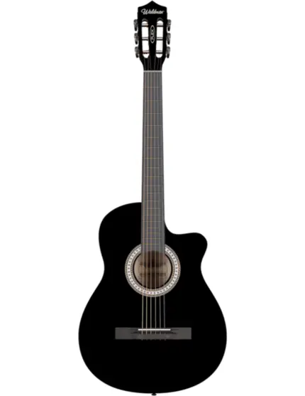 VIOLAO WALDMAN ELETROACUSTICO 6 CORDAS DE ACO FLCE-39S BK
