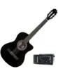 VIOLAO WALDMAN ELETROACUSTICO 6 CORDAS DE NYLON FLCE-39N BK