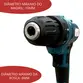 FURADEIRA PARAFUSADEIRA IMPORTWAY IWFP012A C/ MALETA E ACESSORIOS 12V