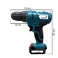 FURADEIRA PARAFUSADEIRA IMPORTWAY IWFP012A C/ MALETA E ACESSORIOS 12V