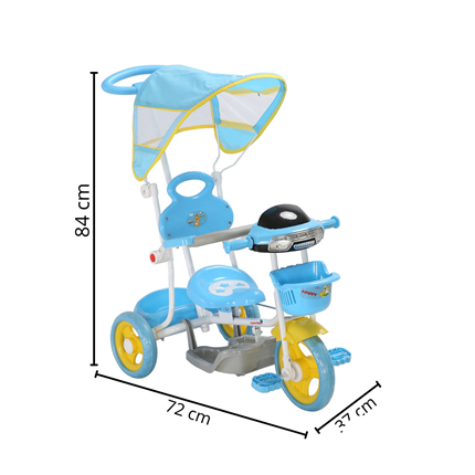 Triciclo Infantil Velotrol Haste 2 Em 1 Importway