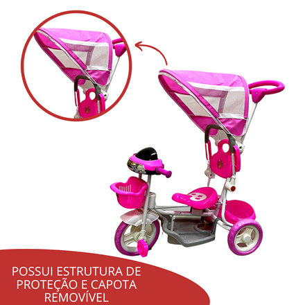 Triciclo Infantil Rosa - Marka NH Store