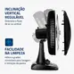 VENTILADOR DE MESA MONDIAL 40CM VSP-40 6P 220V 60HZ SUPER POWER