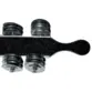 CHOCALHO DE PLATINELA LUXO CONTEMPORANEA 132CLXPTG MD PRETO COM GLITER