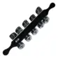 CHOCALHO DE PLATINELA LUXO CONTEMPORANEA 132CLXPTG MD PRETO COM GLITER