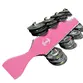 CHOCALHO DE PLATINELA LUXO CONTEMPORANEA 132CLXR MD ROSA COM GLITER