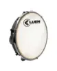 PANDEIRO LUEN 12 pol. SERIE COLORSTEEL FORM BRANCO PLAT INOX AFIN SIMPLES PELE MASTER NYLON