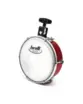 TAMBORIM TORELLI TTE411VM C/ ESTEIRA VERMELHO ACO CROMADO C/SUPORTE P/CLAMP PELE LEITOSA
