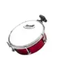 TAMBORIM TORELLI TTE411VM C/ ESTEIRA VERMELHO ACO CROMADO C/SUPORTE P/CLAMP PELE LEITOSA