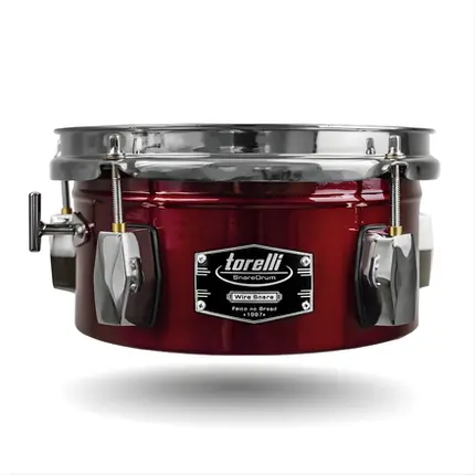 TIMBALITO TORELLI 8X4 ACO C/ CHAVE DE ATIVACAO DE ESTEIRA VERMELHO WIRE SNARE TCM28VM