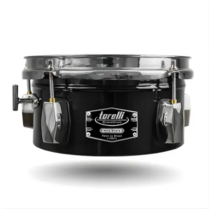 TIMBALITO TORELLI 8X4 ACO C/ CHAVE DE ATIVACAO DE ESTEIRA PRETO WIRE SNARE TCM28PR