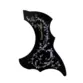ESCUDO RONSANI P/VIOLAO VINTAGE FLORAL PRETO