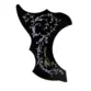 ESCUDO RONSANI P/VIOLAO VINTAGE FLORAL PRETO