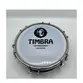 TAMBORIM TIMBRA 06 POL MADEIRA CHOCOLATE C/ARO CROMADO