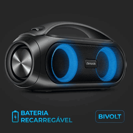 Caixa De Som Aiwa Boombox Aws Bbs Bivolt Caixa De Som Aiwa Boombox Aws Bbs Bivolt Aiwa