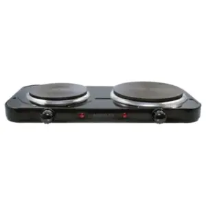 FOGAO ELETRICO DE MESA AGRATTO FMP-01 127V 2500W P/2 BOCAS PRETO