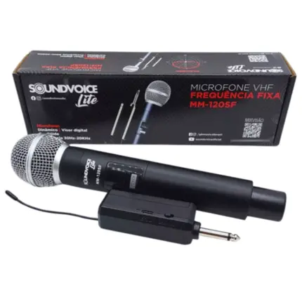 MICROFONE VHF FREQUENCIA FIXA SOUNDVOICE LITE MM-120SF