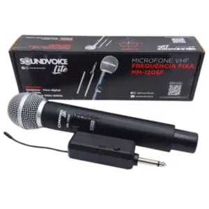 MICROFONE VHF FREQUENCIA FIXA SOUNDVOICE LITE MM-120SF