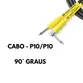 CABO SANTO ANGELO GUITARRA 0,30MM P10M 90 X P10M 180 SAMURAI 15FT