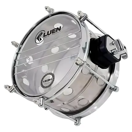 BACURINHA REPINIQUE LUEN VAZADO SERIE TRIBO 15X08 INOX ESCOVADO 6 AFIN ARO BOLA CROMADO PELE CLEAR C