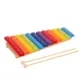 XILOFONE KIDZZO COLORIDO INFANTIL EM MADEIRA COM 12 TECLAS