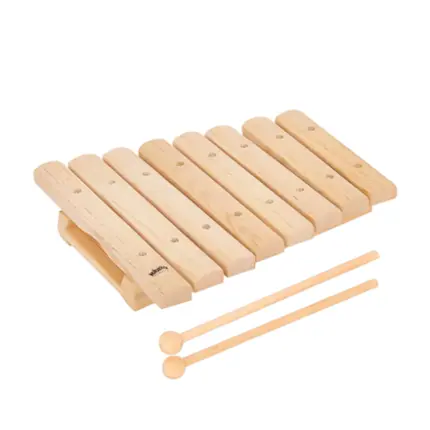 XILOFONE KIDZZO NATURAL 8 TECLAS EM MADEIRA