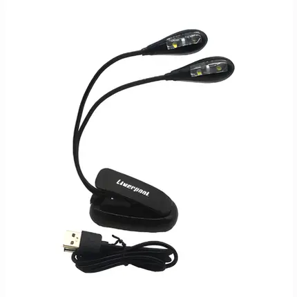 LUMINARIA LIVERPOOL DUPLA EM LED PARA ESTANTE DE PARTITURA