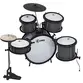 BATERIA LUEN INFANTIL STAR KIDS 05 PECAS ALUMISTEEL E P.S. PINT ELETRO PRETO ARO NYLON PELE LEITOSA