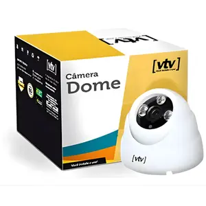 CAMERA VTV DOME PLASTICO 3,5 BRANCO AHD 1080P 1/4 2D L10 IR20M DAY/NIGHT 3,6MM AV IP65 VTV-040 ( VTV