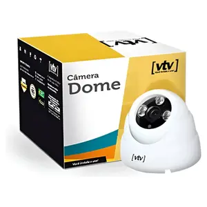 CAMERA VTV DOME PLASTICO 3,5 BRANCO AHD 1080P 1/4 2D FCL02 20M FULL COLOR 3,6MM AV IP65 VTV-046 ( VT