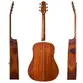 VIOLAO SEIZI ELETRICO ACUSTICO ORIGINALS KAIZEN NEO AKIRA HALF CUTAWAY - BROWN BURST