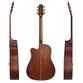 VIOLAO SEIZI ELETRICO ACUSTICO ORIGINALS KAIZEN NEO TOKYO CUTAWAY MAHOGANY BURST