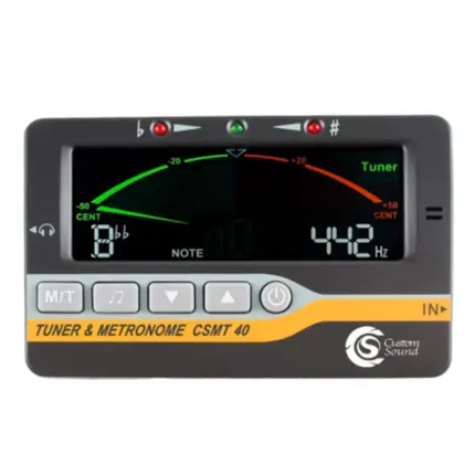 METRONOMO AFINADOR E DIAPASAO CUSTOM SOUND C/ DISPLAY DIGITAL CSMT 40