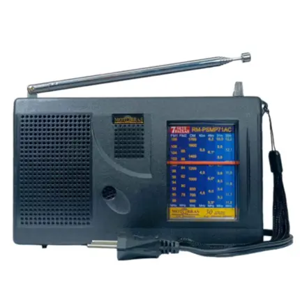 RADIO MOTOBRAS RECEPTOR 7 FXS PSMP71AC PRETO