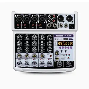 MISTURADOR DE SOM WALDMAN 6 CANAIS INTERFACE DE AUDIO ST-6DSP