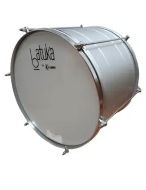 SURDO 30X14 LUEN ALUMISTEEL ARO BOLA CROM PELE LEITOSA 06 AFIN - BATUKA