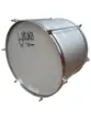SURDO 30X14 LUEN ALUMISTEEL ARO BOLA CROM PELE LEITOSA 06 AFIN - BATUKA
