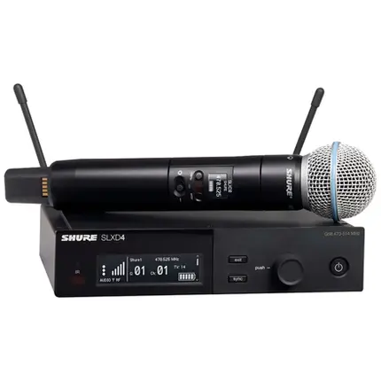 MICROFONE SHURE SLXD24/B58-G58 SEM FIO
