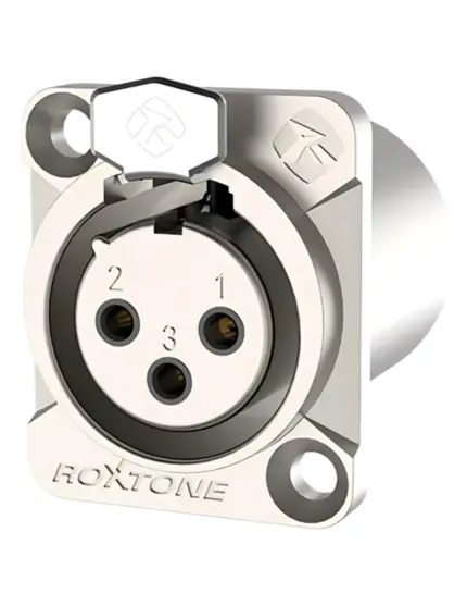 CONECTOR ROXTONE XLR FEMEA DE PAINEL PROVA DAGUA RX3FDWP-NG