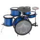 BATERIA INFANTIL LUEN STAR KIDS 05 PECAS ALUMISTEEL E P.S. PINT ELETRO AZUL ARO NYLON PELE LEITOSA