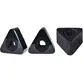 CANOPLA ARTIKA ACRILICO TRIANGULAR PRETA AK088P