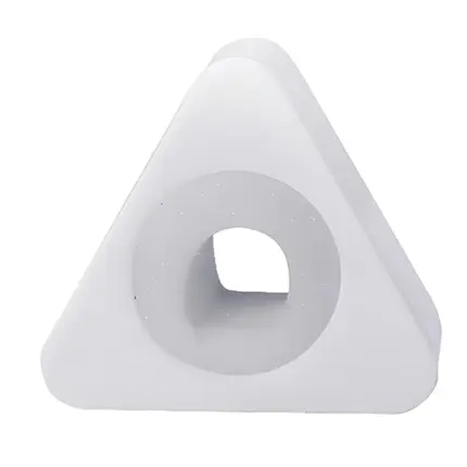 CANOPLA ARTIKA ACRILICO TRIANGULAR BRANCA AK088B