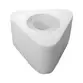 CANOPLA ARTIKA ACRILICO TRIANGULAR BRANCA AK088B