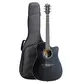 VIOLAO TAGIMA FOLK EQ ACO SUNSET EQ-BKOP GIG BAG T/SOLID SPRUCE B/S SAPELE