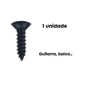 PARAFUSO DOLPHIN 3MM X 12MM P/ESCUDO PRETO - UNIDADE