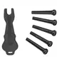 KIT PINO PLASTICO P/ VIOLAO PRETO